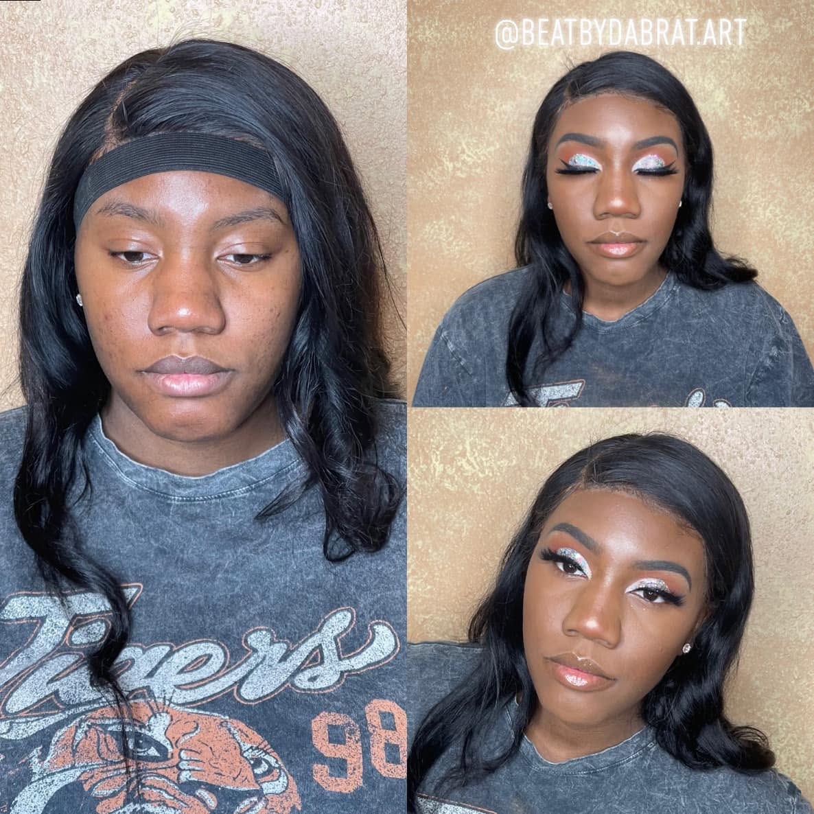 Before and after glam transformation 4